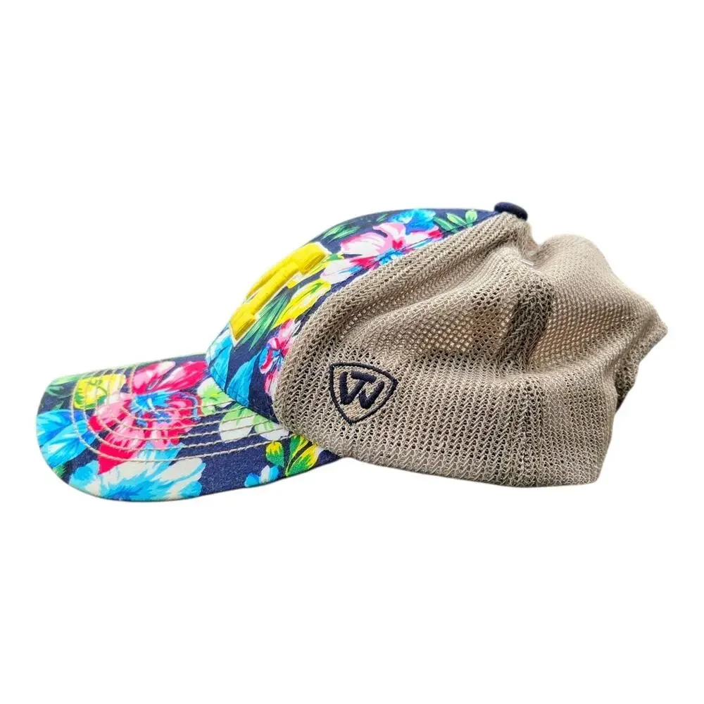 Michigan Wolverines Floral Trucker Hat Top of the World Women Allure Mesh Cap M